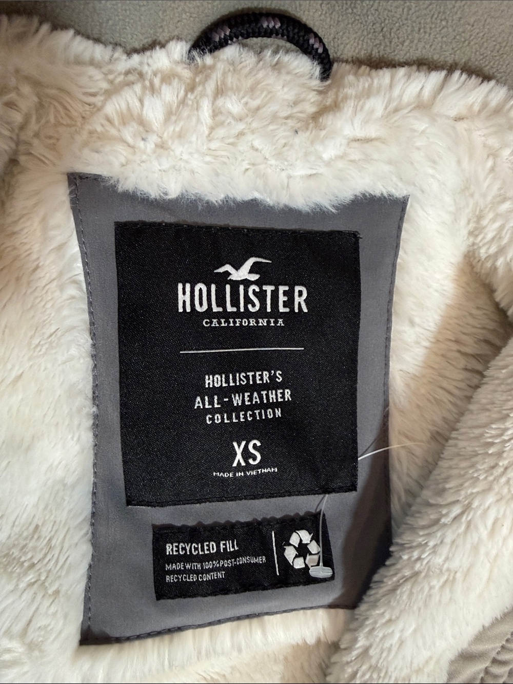 Hollister White and Grey Jacket - Picture 2 of 12